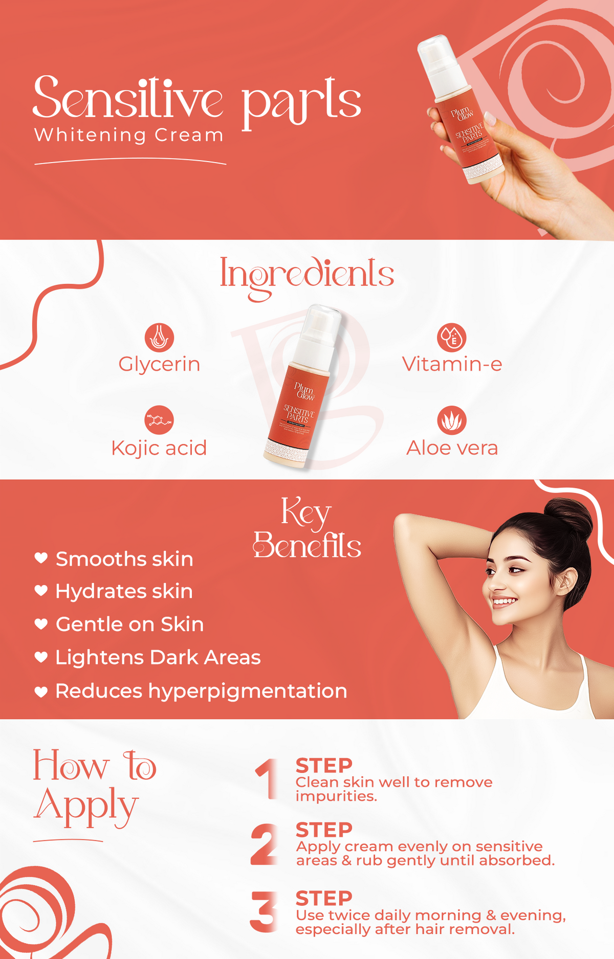 Sensitive Parts Whitening Cream